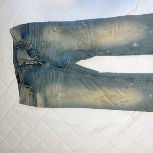 Cult of individuality Hagan relaxed Blue Jeans with Vintage-Inspired Distressing